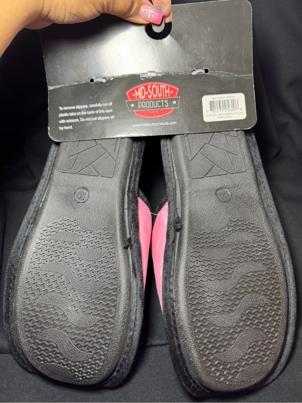 NWT Womens Midsouth Pink Betty Boop Slippers Size M 7/8 - Picture 4 of 4
